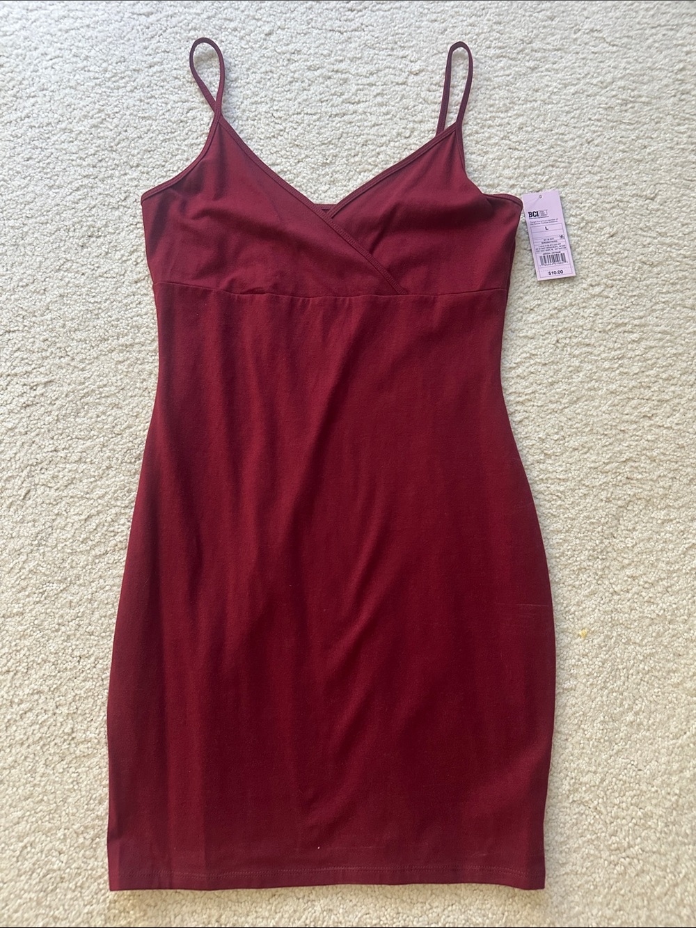 wild fable Maroon Spaghetti Strap Dress